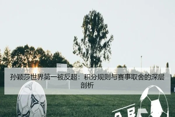 孙颖莎世界第一被反超：积分规则与赛事取舍的深层剖析